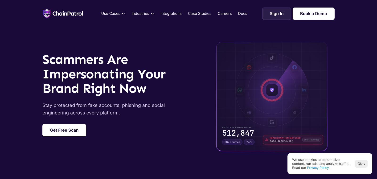 ChainPatrol homepage preview
