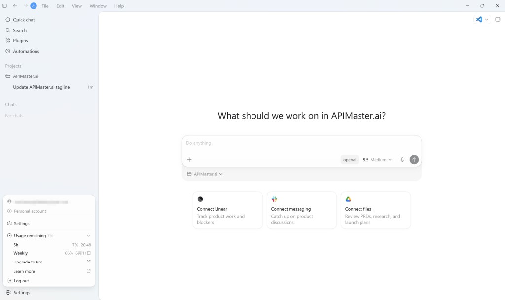 Codex homepage preview