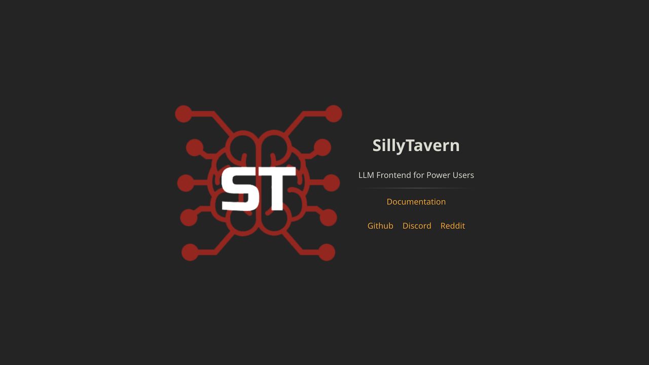 SillyTavern homepage preview